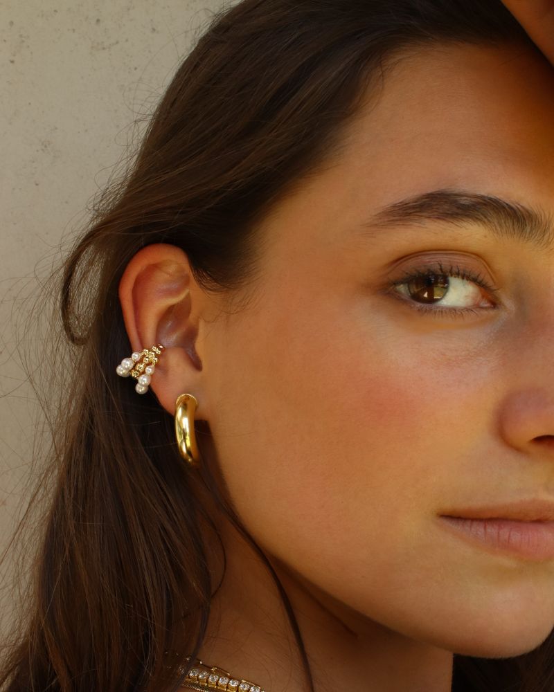 Earcuff Perlitas Shine