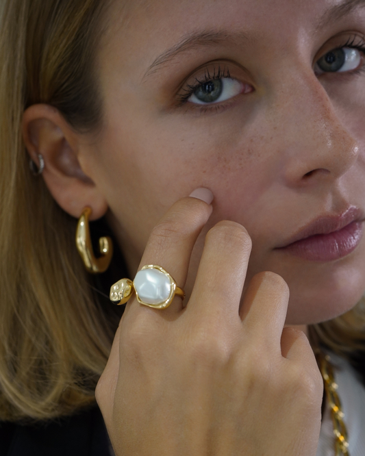 Anillo White & Gold