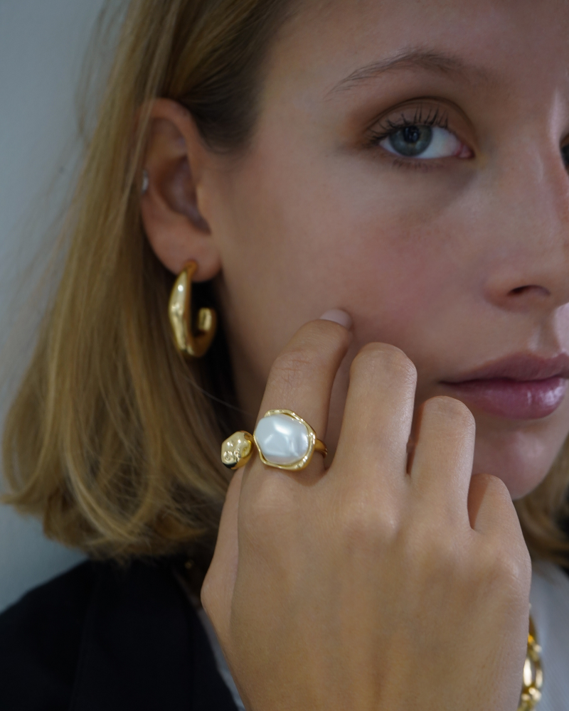 Anillo White & Gold